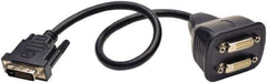 Tripp-Lite - 1' Long, DVI Computer Cable - Black, Male, Female x Female - Exact Tool & Supply