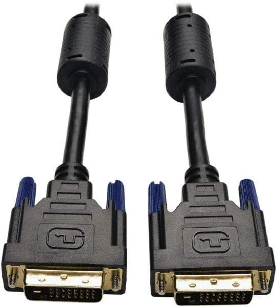 Tripp-Lite - 15' Long, DVI Computer Cable - Black, Male x Male - Exact Tool & Supply