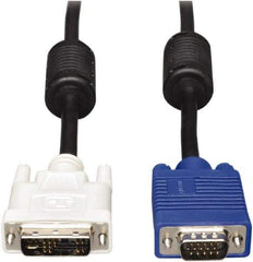 Tripp-Lite - 10' Long, DVI, HD15 Computer Cable - Black, Male x Male - Exact Tool & Supply