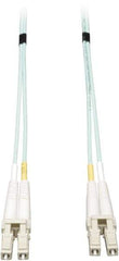 Tripp-Lite - 65' Long, LC/LC Head, Multimode Fiber Optic Cable - Aqua, Use with LAN - Exact Tool & Supply