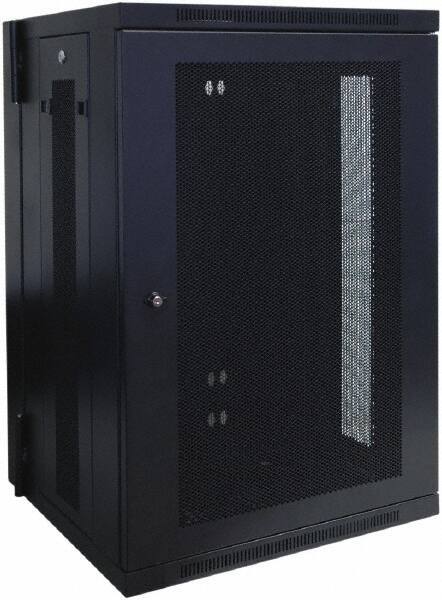 Tripp-Lite - 23.6" Overall Width x 18" Rack Height x 21.6" Overall Depth Data Cable Enclosure - 250 Lb Capacity, Black - Exact Tool & Supply