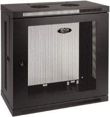 Tripp-Lite - 23.62" Overall Width x 12" Rack Height x 13" Overall Depth Data Cable Enclosure - 200 Lb Capacity, Black - Exact Tool & Supply