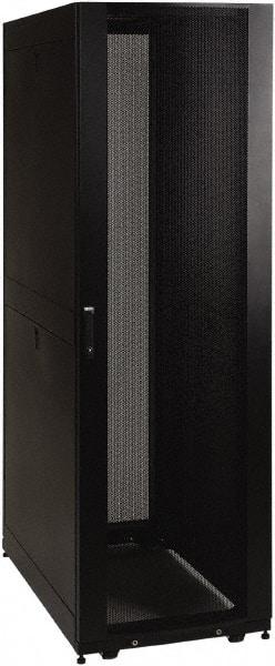 Tripp-Lite - 23.63" Overall Width x 42" Rack Height x 43" Overall Depth Data Cable Enclosure - 3,000 Lb Capacity, Black - Exact Tool & Supply