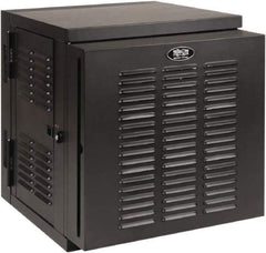 Tripp-Lite - 23.62" Overall Width x 12" Rack Height x 26.42" Overall Depth Data Cable Enclosure - 3,000 Lb Capacity, Black - Exact Tool & Supply