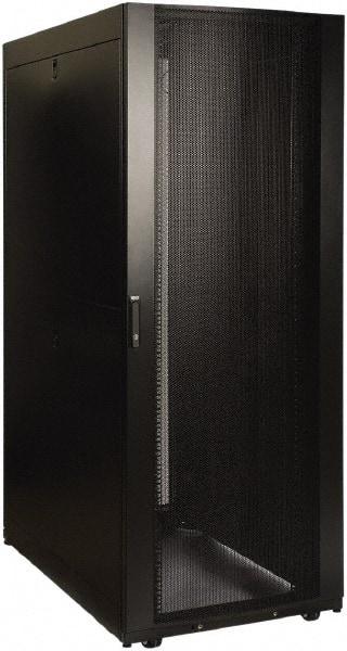 Tripp-Lite - 29.53" Overall Width x 45" Rack Height x 50.89" Overall Depth Data Cable Enclosure - 3,000 Lb Capacity, Black - Exact Tool & Supply