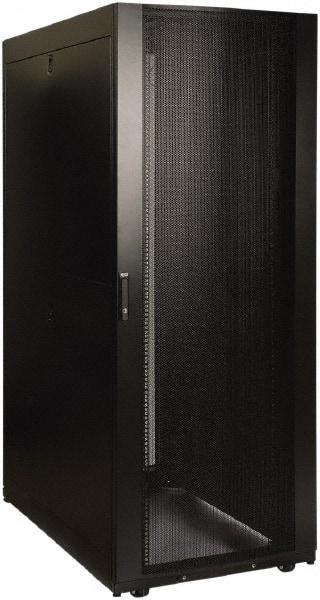 Tripp-Lite - 23.63" Overall Width x 42" Rack Height x 50.89" Overall Depth Data Cable Enclosure - 3,000 Lb Capacity, Black - Exact Tool & Supply