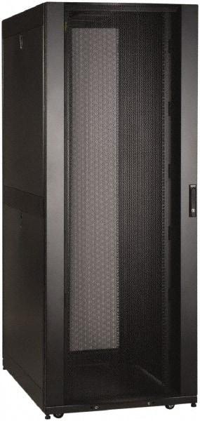Tripp-Lite - 29.53" Overall Width x 42" Rack Height x 43" Overall Depth Data Cable Enclosure - 3,000 Lb Capacity, Black - Exact Tool & Supply