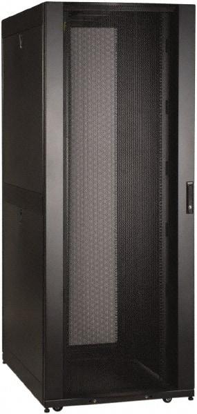 Tripp-Lite - 29.53" Overall Width x 42" Rack Height x 43" Overall Depth Data Cable Enclosure - 3,000 Lb Capacity, Black - Exact Tool & Supply