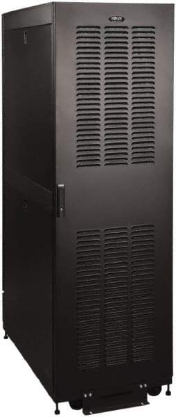 Tripp-Lite - 23.63" Overall Width x 42" Rack Height x 43" Overall Depth Data Cable Enclosure - 3,000 Lb Capacity, Black - Exact Tool & Supply
