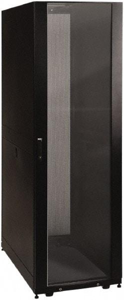 Tripp-Lite - 23.63" Overall Width x 42" Rack Height x 43" Overall Depth Data Cable Enclosure - 3,000 Lb Capacity, Black - Exact Tool & Supply