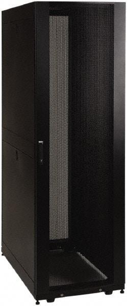 Tripp-Lite - 23.63" Overall Width x 42" Rack Height x 36" Overall Depth Data Cable Enclosure - 3,000 Lb Capacity, Black - Exact Tool & Supply