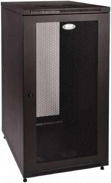 Tripp-Lite - 24.2" Overall Width x 24" Rack Height x 34.06" Overall Depth Data Cable Enclosure - 3,000 Lb Capacity, Black - Exact Tool & Supply
