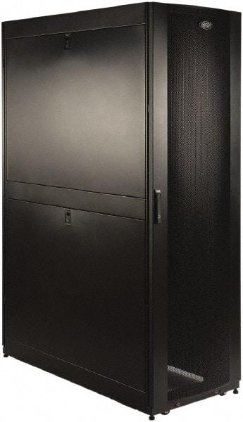 Tripp-Lite - 23.63" Overall Width x 42" Rack Height x 48" Overall Depth Data Cable Enclosure - 3,000 Lb Capacity, Black - Exact Tool & Supply
