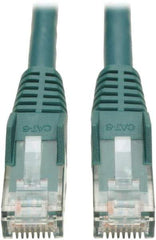 Tripp-Lite - Cat6, 24 AWG, 8 Wires, 550 MHz, Unshielded Network & Ethernet Cable - Green, PVC, 25' OAL - Exact Tool & Supply