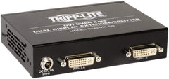 Tripp-Lite - Extender Splitter - RJ45 Connector, Black, Use with Cabling and Video Applications - Exact Tool & Supply