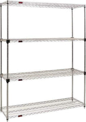 Eagle MHC - 4 Shelf Eagle MHC Wire Shelving - Starter Unit - 72" Wide x 24" Deep x 74" High, - Exact Tool & Supply