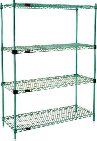 Eagle MHC - 4 Shelf Eagle MHC Wire Shelving - Starter Unit - 60" Wide x 24" Deep x 74" High, - Exact Tool & Supply