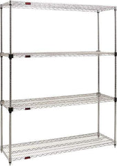 Eagle MHC - 4 Shelf Eagle MHC Wire Shelving - Starter Unit - 60" Wide x 24" Deep x 74" High, - Exact Tool & Supply