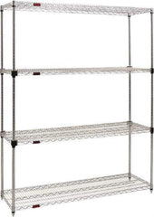 Eagle MHC - 4 Shelf Eagle MHC Wire Shelving - Starter Unit - 48" Wide x 24" Deep x 74" High, - Exact Tool & Supply