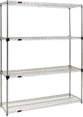 Eagle MHC - 4 Shelf Eagle MHC Wire Shelving - Starter Unit - 36" Wide x 24" Deep x 74" High, - Exact Tool & Supply