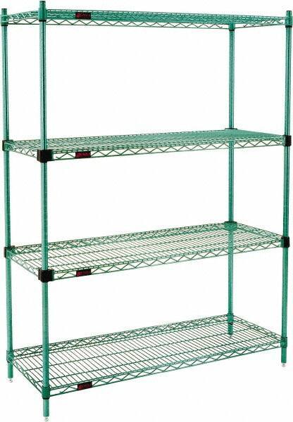 Eagle MHC - 4 Shelf Eagle MHC Wire Shelving - Starter Unit - 60" Wide x 18" Deep x 74" High, - Exact Tool & Supply