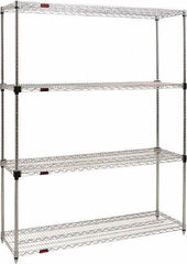 Eagle MHC - 4 Shelf Eagle MHC Wire Shelving - Starter Unit - 60" Wide x 18" Deep x 74" High, - Exact Tool & Supply