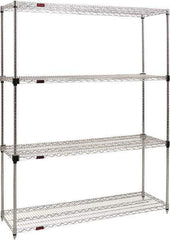 Eagle MHC - 4 Shelf Eagle MHC Wire Shelving - Starter Unit - 48" Wide x 18" Deep x 74" High, - Exact Tool & Supply