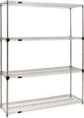 Eagle MHC - 4 Shelf Eagle MHC Wire Shelving - Starter Unit - 36" Wide x 18" Deep x 74" High, - Exact Tool & Supply
