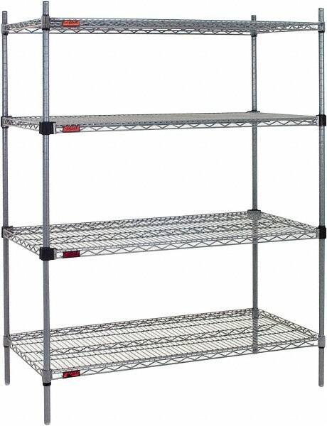Eagle MHC - 4 Shelf Eagle MHC Wire Shelving - Starter Unit - 36" Wide x 18" Deep x 74" High, - Exact Tool & Supply