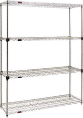 Eagle MHC - 4 Shelf Eagle MHC Wire Shelving - Starter Unit - 36" Wide x 18" Deep x 74" High, - Exact Tool & Supply