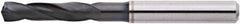 Accupro - 13/32" 135° Spiral Flute Solid Carbide Screw Machine Drill Bit - AlTiN Finish, Right Hand Cut, 51mm Flute Length, 96mm OAL, Straight Shank, Through Coolant - Exact Tool & Supply