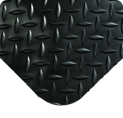 Diamond-Plate SpongeCote 3' x 75' Black Work Mat - Exact Tool & Supply