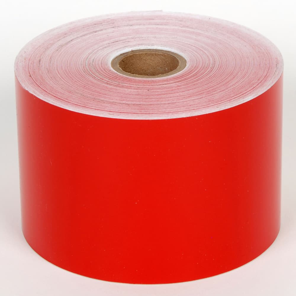 Cobra Systems - Labels, Ribbons & Tapes; Type: Vinyl Tape ; Color: Red ; For Use With: VNM4PRO ; Width (Inch): 4 ; Length (Feet): 150 ; Material: Vinyl - Exact Tool & Supply