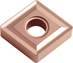 Kyocera - CNMG431 NONE Grade CA315 Carbide Turning Insert - TiCN/Al2O3 Finish, 80° Diamond, 1/2" Inscr Circle, 3/16" Thick, 1/64" Corner Radius - Exact Tool & Supply