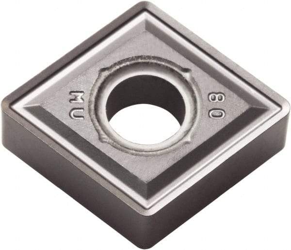 Kyocera - CNMG543 MU Grade PR015S Carbide Turning Insert - Megacoat Hard Finish, 80° Diamond, 5/8" Inscr Circle, 1/4" Thick, 3/64" Corner Radius - Exact Tool & Supply