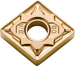 Kyocera - CNMG432 WE Grade CA530 Carbide Turning Insert - TiCN/AI2O3/TiN Finish, 80° Diamond, 1/2" Inscr Circle, 3/16" Thick, 1/32" Corner Radius - Exact Tool & Supply