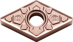 Kyocera - DNMG431 KG Grade CA315 Carbide Turning Insert - TiCN/Al2O3 Finish, 55° Diamond, 1/2" Inscr Circle, 3/16" Thick, 1/64" Corner Radius - Exact Tool & Supply