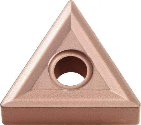 Kyocera - TNMG332 NONE Grade CA315 Carbide Turning Insert - TiCN/Al2O3 Finish, 60° Triangle, 3/8" Inscr Circle, 3/16" Thick, 1/32" Corner Radius - Exact Tool & Supply