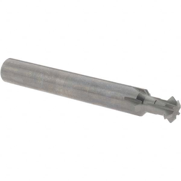Accupro - 5/16° 5/16" Cut Diam, 1/8" Cut Width, 5/16" Shank, Solid Carbide Double-Angle Cutter - Exact Tool & Supply