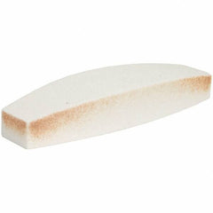 Norton - 9" Long x 2-1/2" Wide x 1-1/2" Thick, Aluminum Oxide Sharpening Stone - Boat Shaped, Medium Grade - Exact Tool & Supply
