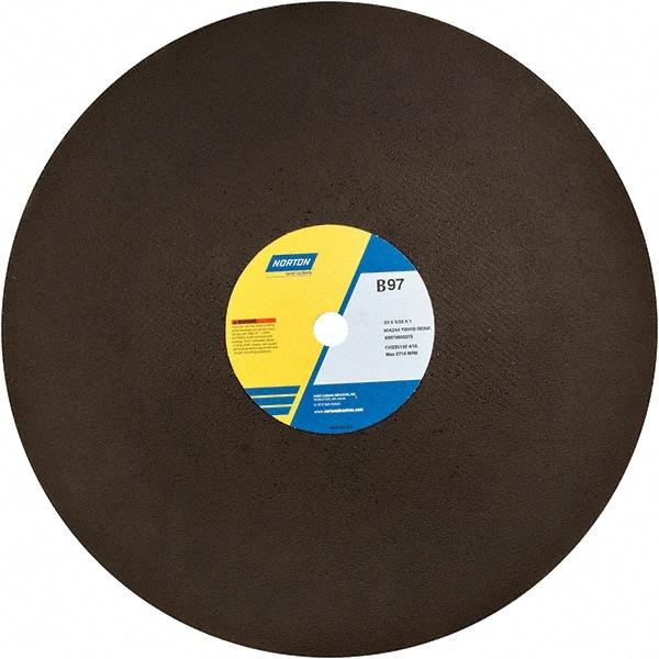 Norton - 20" Aluminum Oxide Cutoff Wheel - 5/32" Thick, 1" Arbor - Exact Tool & Supply