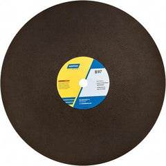 Norton - 20" Aluminum Oxide Cutoff Wheel - 5/32" Thick, 1" Arbor - Exact Tool & Supply