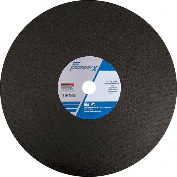 Norton - 24" Zirconia Alumina Cutoff Wheel - 7/32" Thick, 1-3/4" Arbor - Exact Tool & Supply