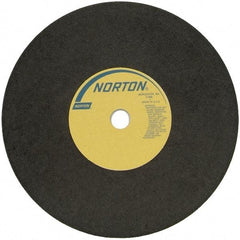 Norton - 24" Aluminum Oxide Cutoff Wheel - 3/16" Thick, 1-3/4" Arbor - Exact Tool & Supply