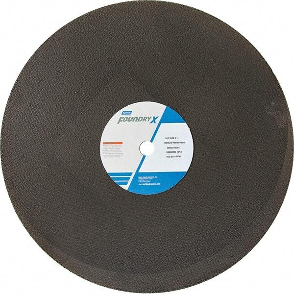 Norton - 20" Aluminum Oxide Cutoff Wheel - 5/32" Thick, 1" Arbor - Exact Tool & Supply
