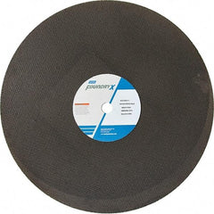 Norton - 20" Aluminum Oxide Cutoff Wheel - 5/32" Thick, 1" Arbor - Exact Tool & Supply