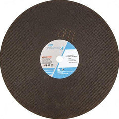Norton - 16" Aluminum Oxide Cutoff Wheel - 5/32" Thick, 1" Arbor - Exact Tool & Supply