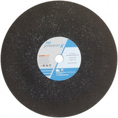 Norton - 16" Zirconia Alumina Cutoff Wheel - 5/32" Thick, 1" Arbor - Exact Tool & Supply