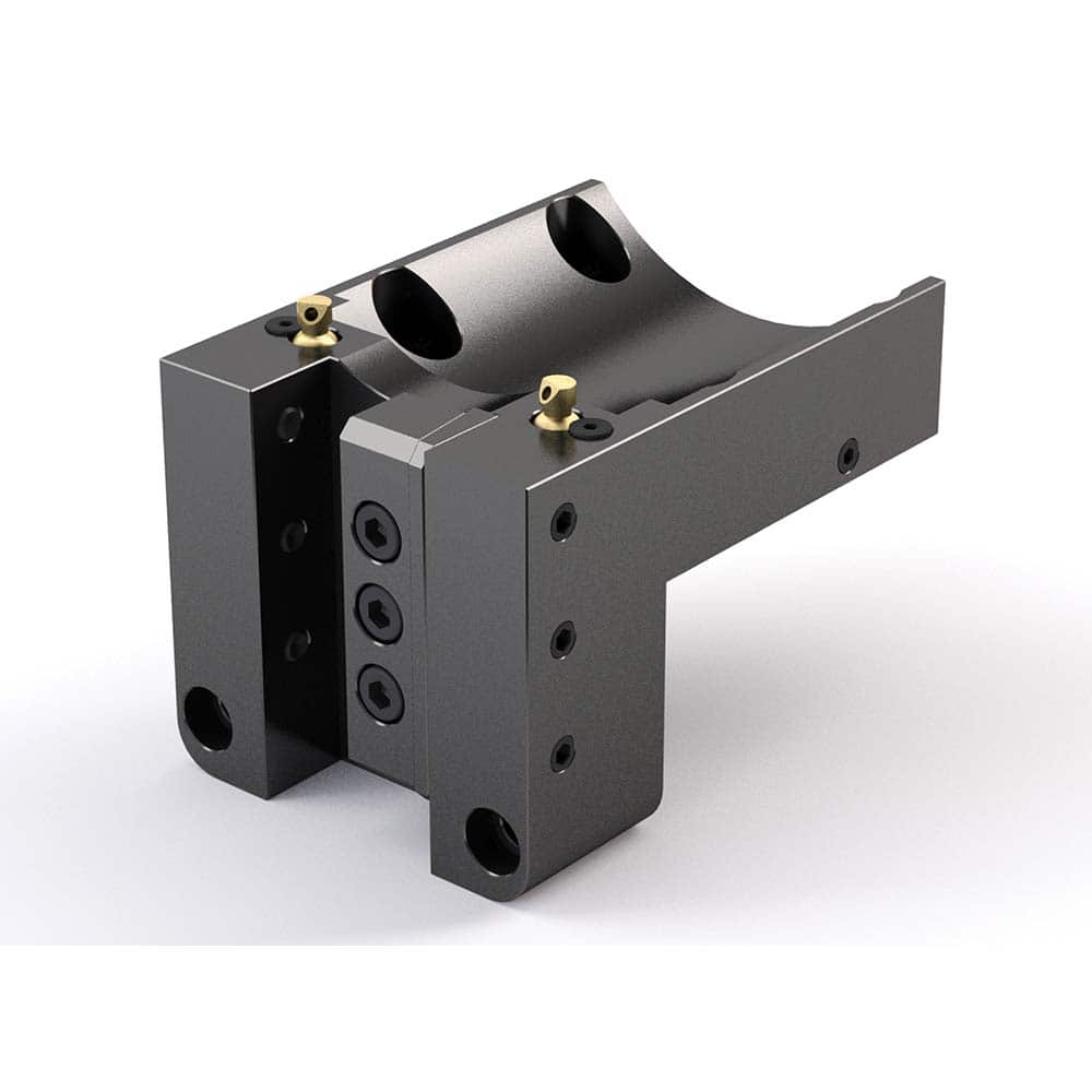 Global CNC Industries - Turret & VDI Tool Holders; Type: Mori OD Turning Block ; Clamping System: 102mm X 80mm ; Tool Axis: OD ; Through Coolant: No ; Outside Diameter (Decimal Inch): 1.2500 ; Additional Information: 4 Mounting Holes - Exact Tool & Supply