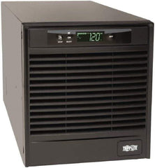 Tripp-Lite - 20 Amp, 3,000 VA, Tower & Rack Mount Online Backup Uninterruptible Power Supply - Backup 4.1 min with Full Load & 13.8 min with Half Load, 120 VAC Input & Output, 2,700 Watt Output, 1 Phases, 9 Outlets - Exact Tool & Supply